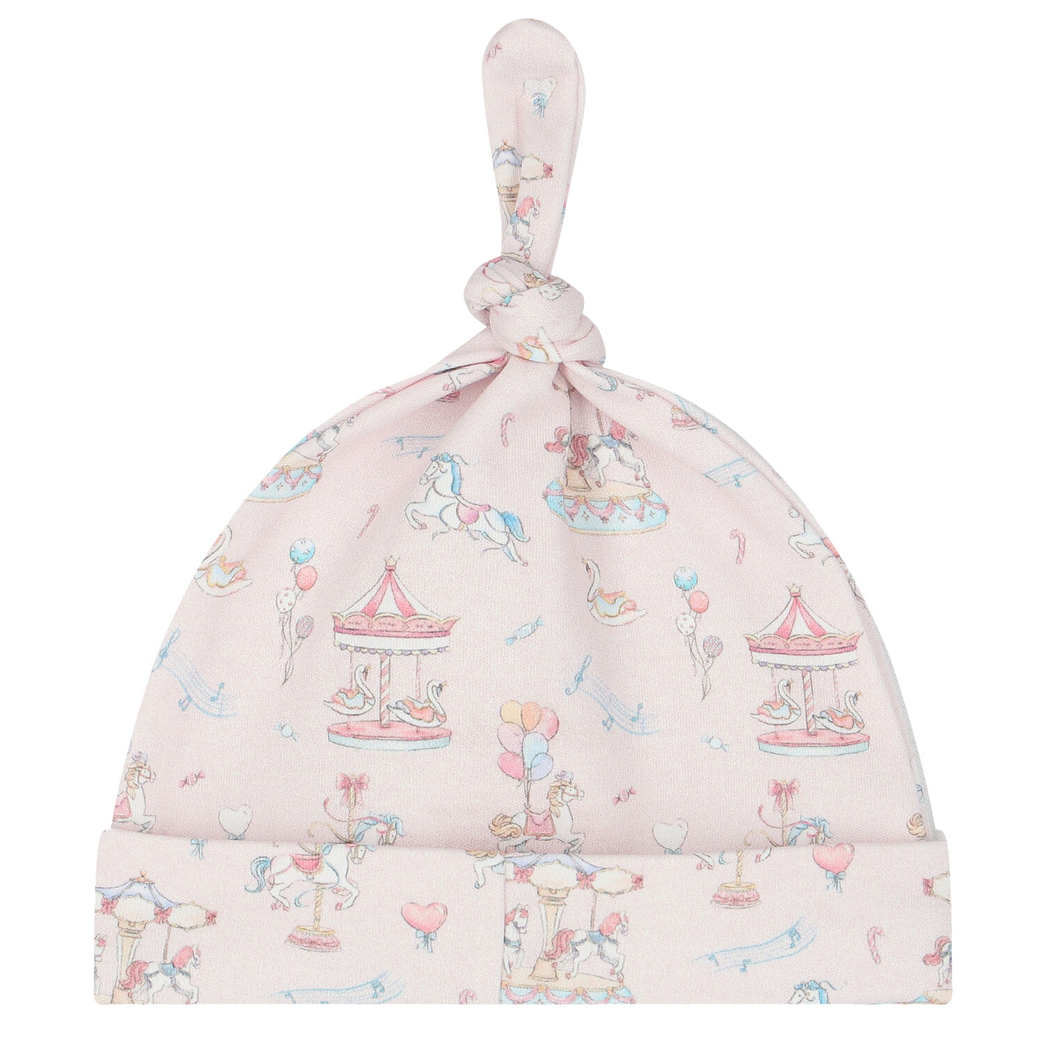 Baby Girls Pink Carousel Babygrow Set, 1, hi-res image number null